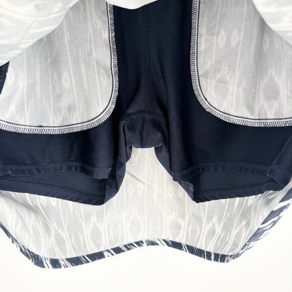 Athleta Navy Blue White Reflections Stretch-In Skort Size M - Picture 6 of 7